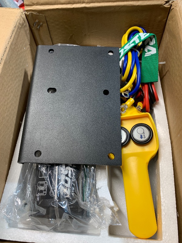 Photo 1 of (images) Zostera 2000lb Winch for ATV, with Steel Cable,ATV Winch with Wired Manual Remote Control Switch,IP65 Waterproof