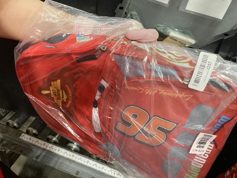 Photo 1 of *** SEE COMMENTS***   Disney Cars Lightning McQueen Backpack for Kids Bundle ~ Deluxe 16" Cars Backpack with Stickers (Disney Cars School Supplies)