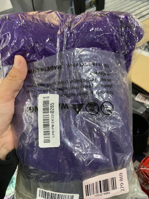 Photo 1 of 1200 sqft Halloween Spider Web Decor with 100pcs Plastic Fake Sipders, Super Stretch Purple Cobwebs for DIY Weird Ideas Halloween Party Decorations for Indoor and Outdoor Porch Use