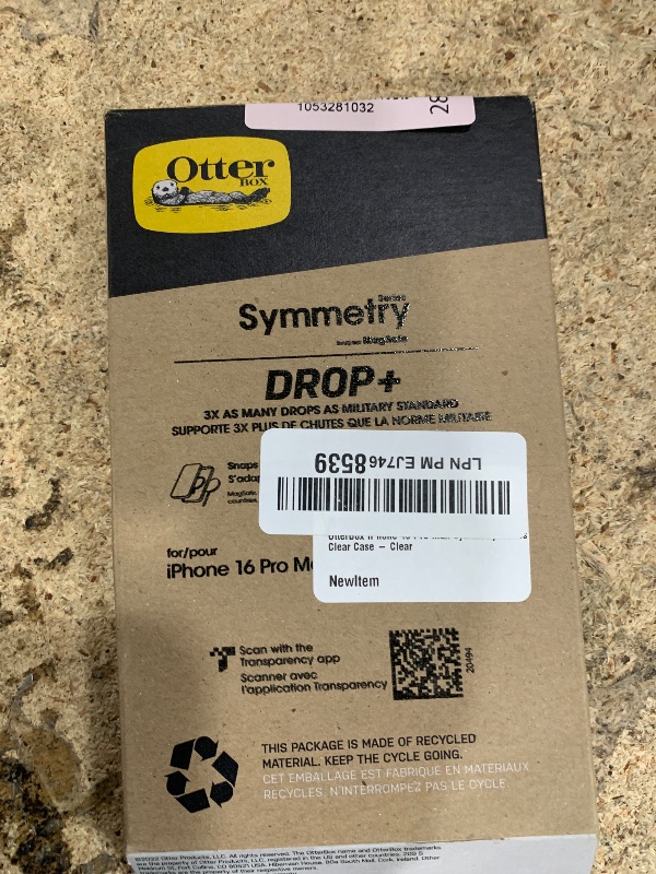 Photo 1 of *** very used***   OtterBox iPhone 16 Pro Max Symmetry Series Clear Case - Clear