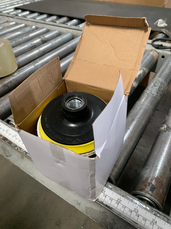 Photo 1 of 100PCS Angle Grinder Sanding Discs and 4 Inch Hook and Loop Backing Pad (5/8-11 Threads) with 8MM Drill Adapter, Angle Grinder Attachments for Sanding Polishing 40-800 Grits