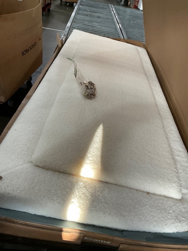 Photo 1 of *MISSING SOME HARDWARE/UNKNOWN STOCK PHOTO* WHITE FURRY BED FRAME