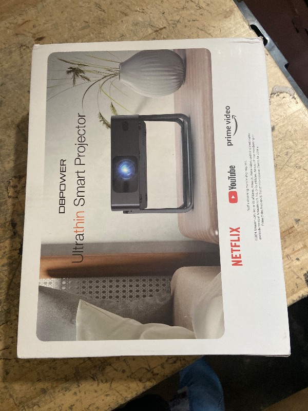Photo 1 of [Ultra-Slim 1.97"| Netflix Licensed | AI Auto Focus | 360° Stand] Smart Mini Projector with WiFi 6 & Bluetooth, Built-in Netflix/YouTube/Disney+/Hulu, DBPOWER N5 Movie Projector for Bedroom (Black)