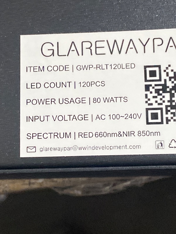 Photo 1 of Red Light Therapy Panel for Body, Near Infrared Light Therapy Device with Red 660nm NIR 850nm for Skin, Energy, Black