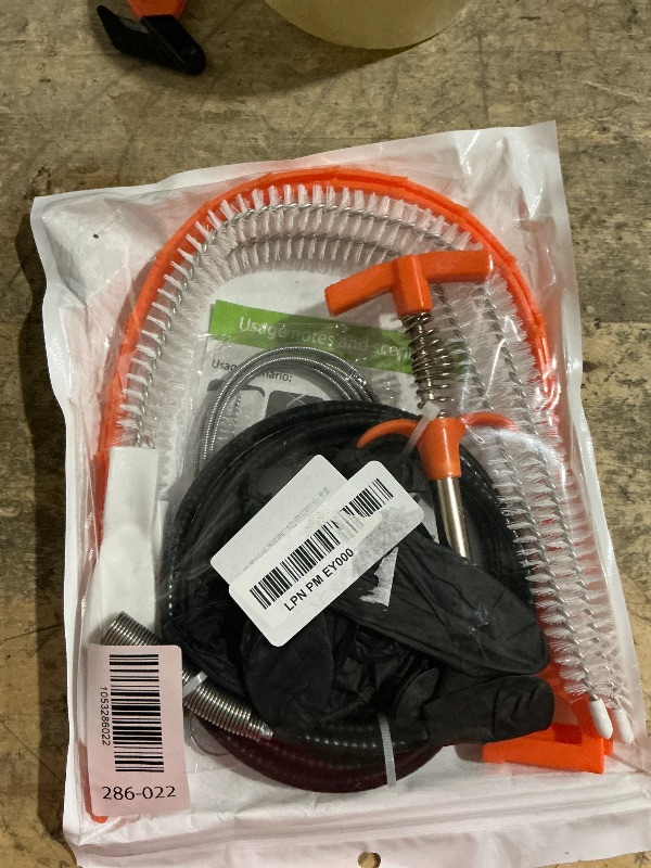 Photo 1 of 63 Inch Drain Snake Hair Drain Clog Remover Tool, Flexible Sink Snake Drain Cleaner Tool Set, Plumbing Snake for Toilet Sewer Shower Kitchen Bathroom Tub Clogged Hair Removal Cleaning Tool Set