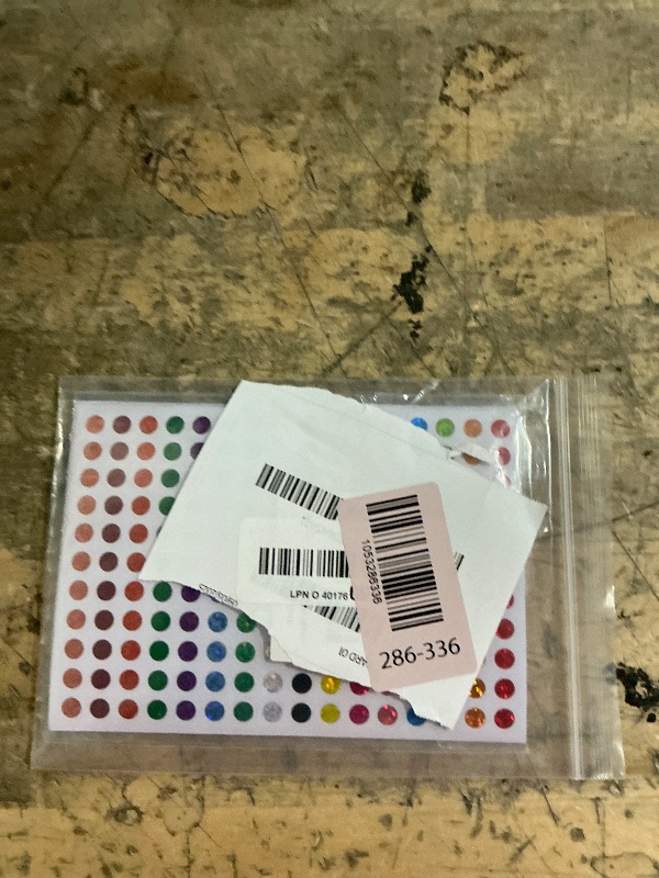 Photo 1 of 20 Sheets Color Coding Labels - Laser Shiny Sparkle Circle Dot Stickers, 1/4" Round Sparkle Dot Stickers