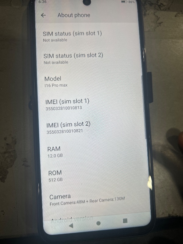 Photo 1 of **NOT AN IPHONE** I16 ProMax Smartphone Unlocked Cell Phone