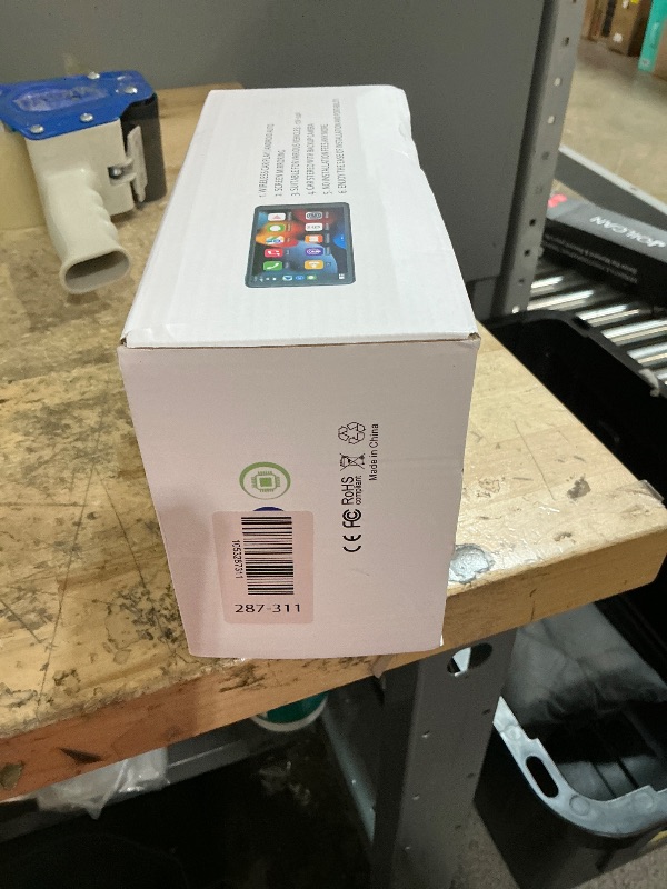 Photo 1 of Portable Wireless with Apple CarPlay and Android Auto Screen for Car, 7" HD Touch Screen Car Stereo with Mirror Link, Bluetooth 5.2, Backup Camera, AUX,FM Transmitter for All Vehicle