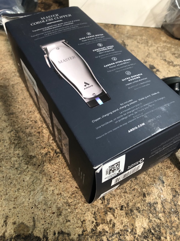 Photo 1 of **PICTURE FOR REFERENCE**Andis 12660 Professional Master Corded Hair Trimmer, Adjustable Carbon Steel Blade Hair Clipper for Close Cutting, Silver