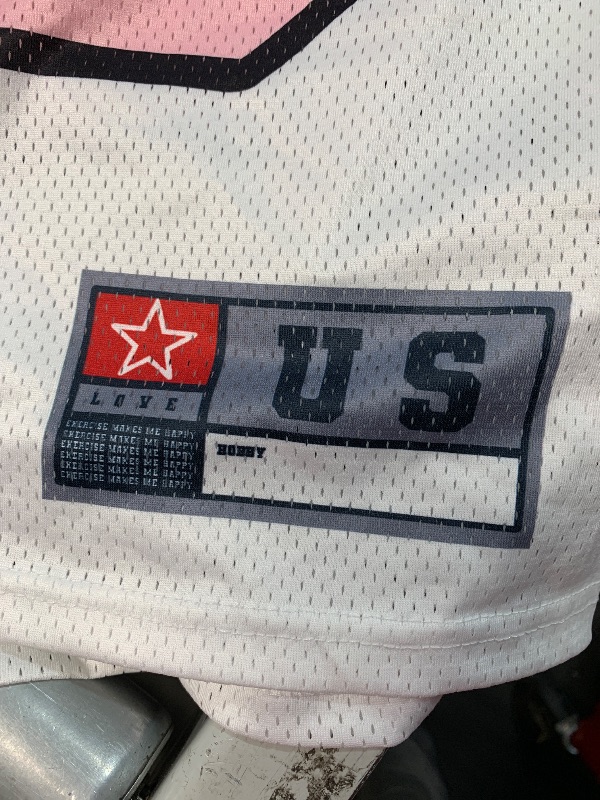 Photo 1 of (used)(see all images) BEAUDRM Men's Number Graphic Jersey Shirts Short Sleeve Striped Casual XX-Large