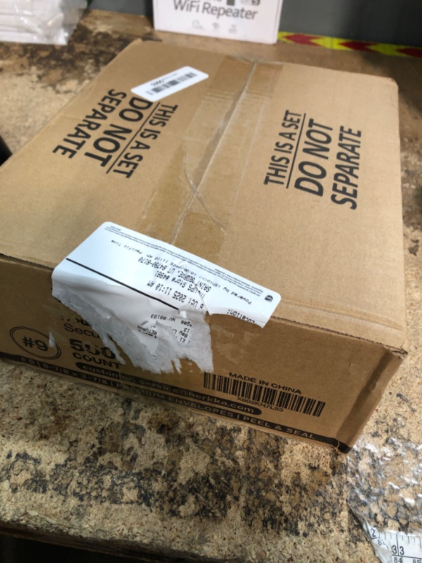 Photo 1 of #9 Double Window Security Envelopes, HERKKA No.9 Double Window Business Envelopes Designed for Quickbooks Invoices and Business Statements - Number 9 Size 3 7/8 Inch X 8 7/8 Inch - 24 LB - 500 Pack