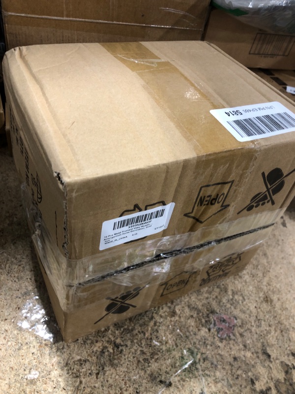 Photo 1 of 10 Pcs Metal Trumpet Vase Wedding Centerpieces Vase Elegant Decorative Gold Vases for Centerpieces Table Wedding Party Birthday Anniversary Ceremony Flower Arrangement Home Decoration, Gold