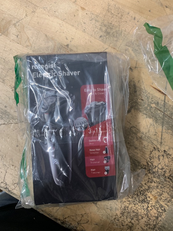 Photo 1 of **MISSING CHARGER CORD** rategist Cordless Electric Razor for Men: 3-in-1 Shaver for Beard/Nose/Sideburns - Turbo Speed & Precision Blades - IPX7 Waterproof Travel Kit (??Gloss Black??)