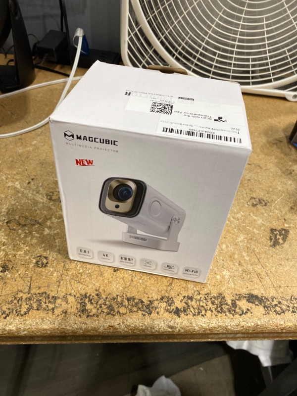 Photo 1 of ?Auto Focus&1080P?Magcubic Mini Smart Projector with 4K Support, Portable Projector with Wifi and Bluetooth, 5W Speaker, Built in Apps, Voice Control, Outdoor Movie Projector
