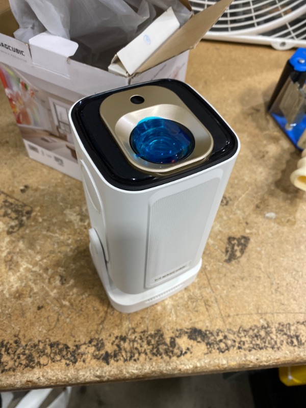 Photo 1 of ?Auto Focus&1080P?Magcubic Mini Smart Projector with 4K Support, Portable Projector with Wifi and Bluetooth, 5W Speaker, Built in Apps, Voice Control, Outdoor Movie Projector