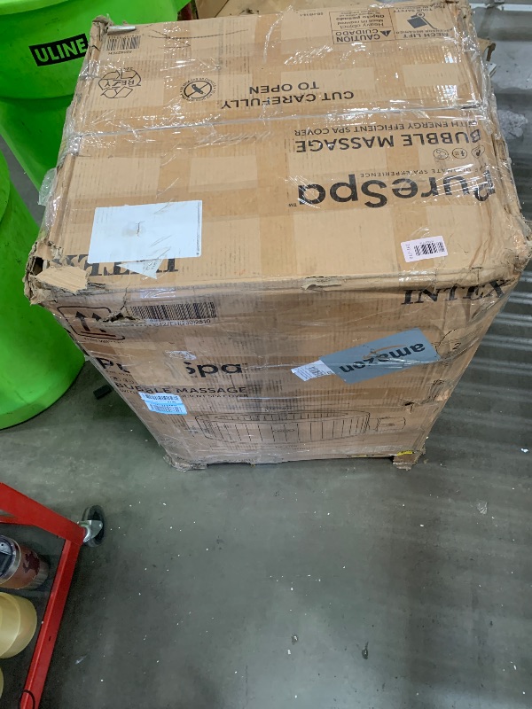 Photo 1 of ************missing the pump****************
INTEX 28427EH PureSpa Bubble Massage Spa Set Outdoor Inflatable Portable Hot Tub, Includes Energy Efficient Spa Cover, Saltwater System Ready, 6 Person, 85in x 28in