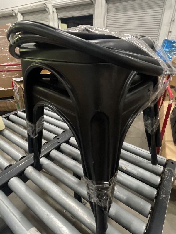 Photo 1 of **Only 2** FDW | Metal Dining Chairs | Set of 4 | Black | Stackable Tolix Side Chairs with Backrest | Scratch-Resistant | Non-Slip Feet | Indoor/Outdoor Use | 330 lbs Capacity | for Kitchen & Restaurant