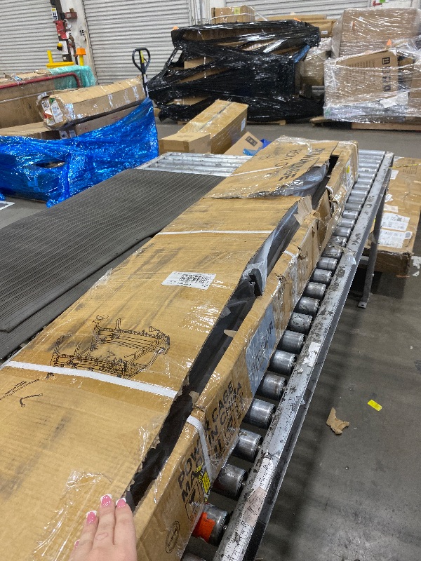 Photo 1 of ************INCOMPLETE ITEM, THIS IS ONLY BOX #1 OUT OF 2 TOTAL***************
Multi-Function Power Cage, Power Rack with Dual Independent Pulley System, 2000LB Capacity Workout Cage with Adjustable Cable Crossover System and Training Attachment, Squat Ra