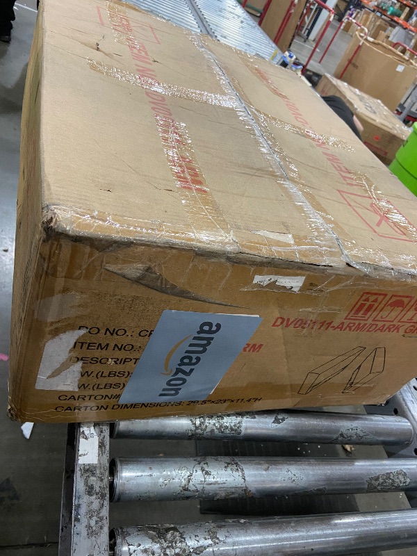 Photo 1 of **BOX 3/3** Yafylly L Shape Sofa with Storage, Futon Pull Out Couch Bed Convertible Sleeper Sofa Chaise Lounge Recliner for Living Room, Apartment, Bedroom, Office, Dark Grey