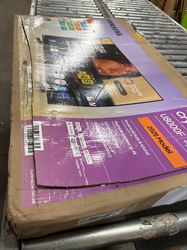 Photo 1 of *** BROKEN SCREEN DOES NOT WORKK **Samsung 43-Inch Class Crystal UHD U8000F 4K Smart TV (2025 Model) Endless Free Content, Crystal Processor 4K, MetalStream Design, Knox Security, Alexa Built-in