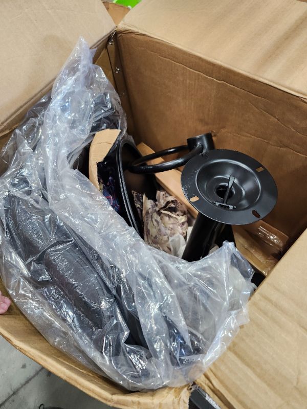 Photo 1 of ***************THIS IS ONLY A SET OF 2 CHAIRS*************
Shintenchi Swivel Bar Stools Set of 4, Adjustable Faux Leather Upholstered Swivel Counter Stools, Armless Bar Height Island Chairs with Back and Footrest, Black