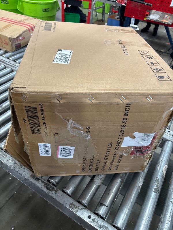 Photo 1 of ***************THIS IS ONLY A SET OF 2 CHAIRS*************
Shintenchi Swivel Bar Stools Set of 4, Adjustable Faux Leather Upholstered Swivel Counter Stools, Armless Bar Height Island Chairs with Back and Footrest, Black