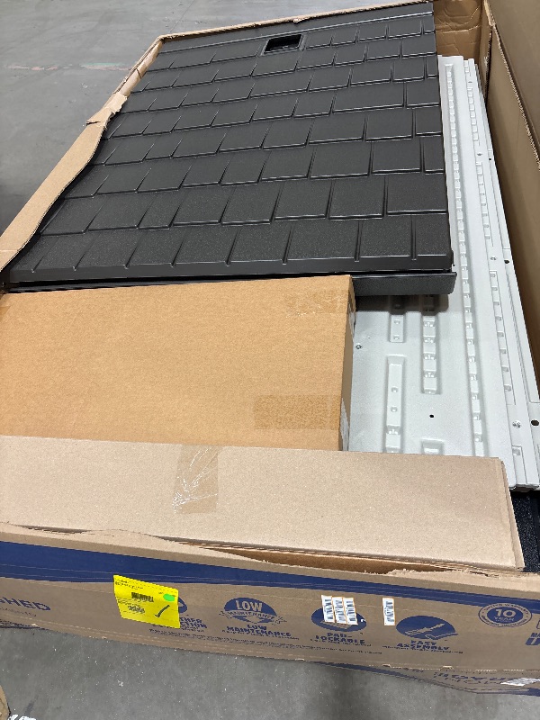 Photo 1 of ** BOX 2 OF 2 ***Suncast 8x7 Ft. Outdoor Storage Shed - Large Resin Shed with Floor, Lockable Double Doors, & Skylights. 378 Cu Ft Tremont Garden Sheds & Outdoor Storage for Lawn Tools, Riding Mowers, Bikes, & More