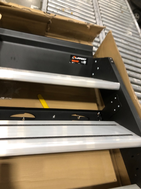 Photo 1 of ***MISSINH HARDWARE ****
Lippert-791573 Solid Step Triple Step for RV and Travel Trailer Entry Doorway , 30-inch,Black