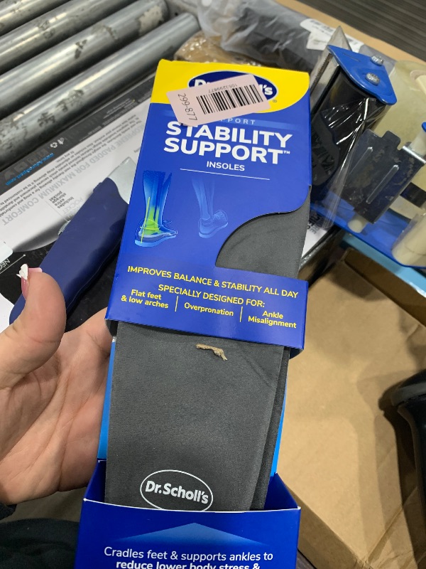 Photo 1 of ?Dr. Scholl's Stability Support Insoles, Flat Feet & Overpronation Low Arch Support, Improves Balance & Stability, Motion Control, Trim Inserts to Fit Shoes, Women's Size 6-10