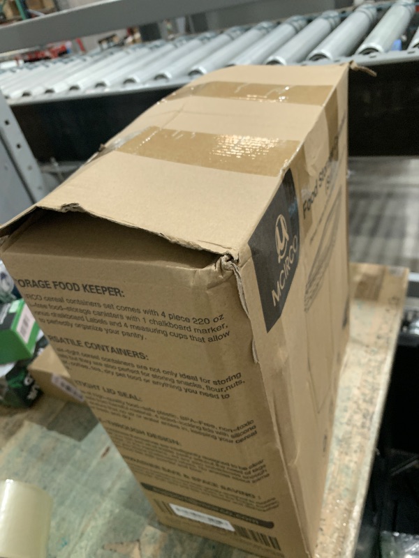 Photo 1 of (ONLY 2) MCIRCO Extra Large 7qt / 6.5L/220oz Tall Food Storage Containers, WIDE & DEEP, 4-Piece Plastic Airtight Kitchen Pantry Storage Containers for Flour, Sugar, with 4 Measuring Cups,20 Labels