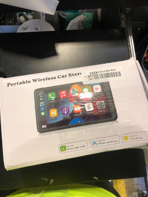 Photo 1 of 2025 Enhanced Carplay Screen for Car - 7" HD Portable Carplay & Android Auto with Bluetooth, HD Backup Camera, GPS Navigation, Siri, FM Radio, AUX, and Mirror Link – Compatible with All Vehicles