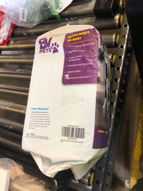 Photo 1 of BV Puppy Pads XL 40 Count 28"x34" - Leak-Proof Pee Pads for Dogs with 6-Layer Design, Rapid Dry Sheet & Attractant - Dog Pad Extra Large with Odor Control - Perfect for Big Dogs & Indoor Use
