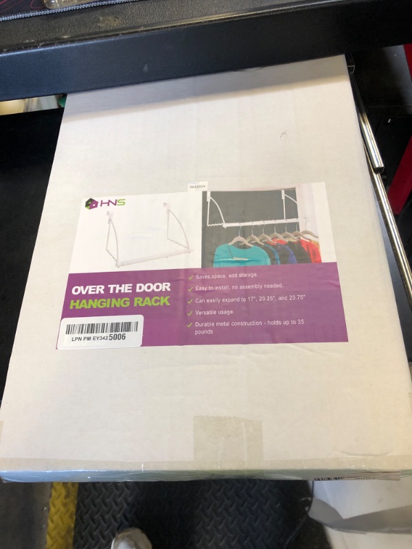 Photo 1 of HOLDN’ STORAGE Over The Door Hanger - Door Rack Hangers for Clothes - Space Saving Designed for Bedroom & Bathroom - Ideal for Clothes & Towels - Drying Rack, White