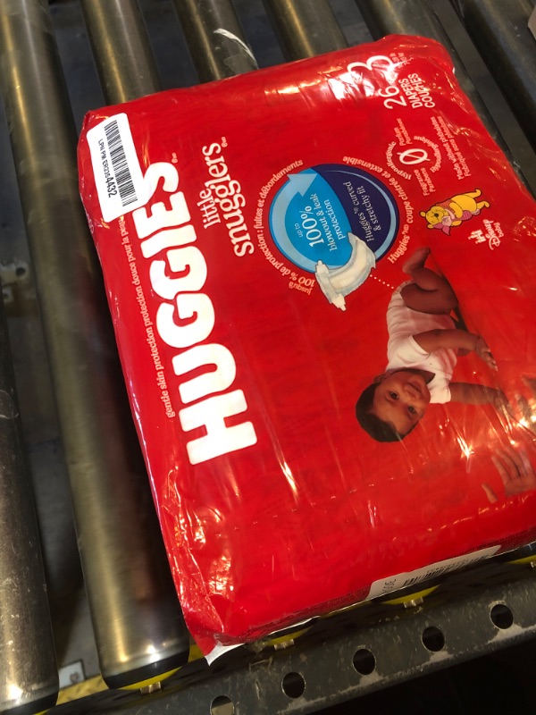 Photo 1 of Huggies Size 3 Diapers, Little Snugglers Baby Diapers, Size 3 (16-28 lbs), 26 Count, Packaging May Vary