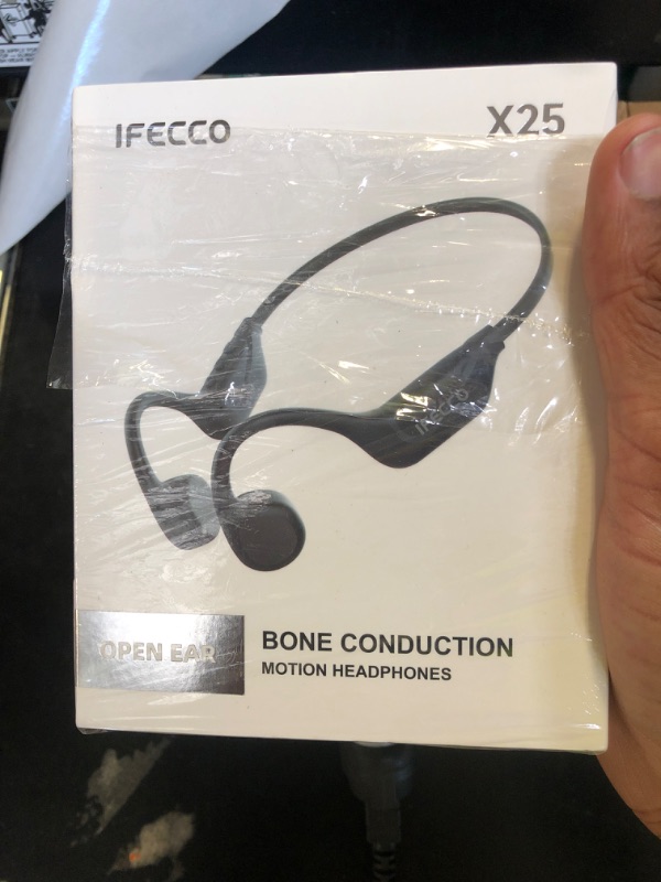 Photo 1 of IFECCO Bone Conduction Headphones Bluetooth 5.4 - Wireless Open Ear Headphones with Mic,IPX5 Waterproof Bone Conduction Earbuds 10H Playtime for Cycling Running Hiking Bicycle