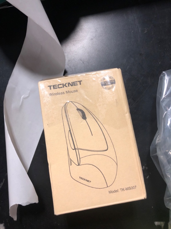 Photo 1 of TECKNET Ergonomic Mouse, Wireless Bluetooth Vertical Mouse, 4800 DPI Optical Tracking, 6 Adjustable DPI, Quiet Clicks, 2.4GHz with USB A Receiver, 12 Months Battery, 6 Buttons, Wide Compatibility