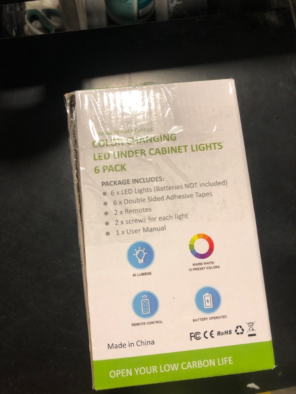 Photo 1 of Alivation Puck Lights with Remote Control, LED Under Cabinet Lighting Wireless, LED Light Battery Operated, Tap Battery Powered, Stick on Push Lights for Closet, Kitchen, Wall, Counter (Black)