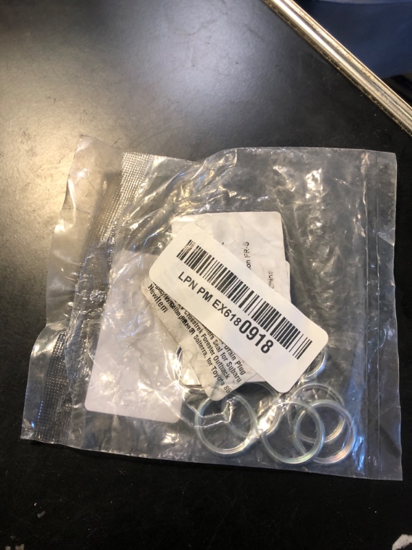 Photo 1 of 10pcs - 803916010 M16 Oil Pan Drain Plug Gasket 16mm Crush Washers Seal for Subaru Ascent BRZ XV Crosstrek Forester Outback Legacy WRX Impreza R Solterra, for Toyota 86 GR86, for Scion FR-S