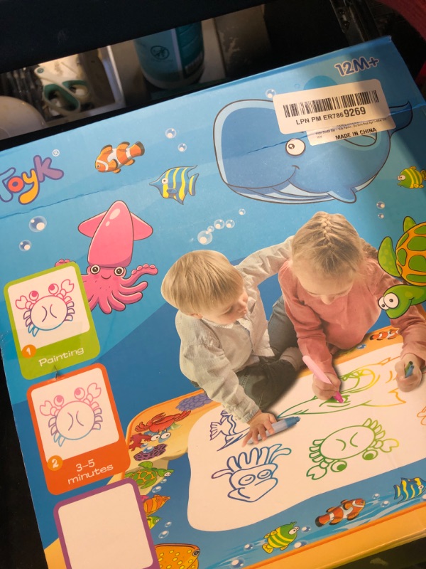 Photo 1 of Water Doodle Mat - Kids Painting Writing Color Doodle Drawing Mat Toy Bring Magic Pens Educational Toys for Age 2 3 4 5 6 7 Year Old Girls Boys Age Toddler Gift