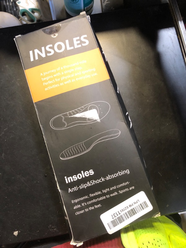Photo 1 of Carbon Fiber Insole for Men and Women - Rigid Shoe Insert Foot Plate for Hallux Rigidus Limitus, Turf Toe (9.65" / 245mm - Men's 7 / Women's Size 8, 1 Pc)