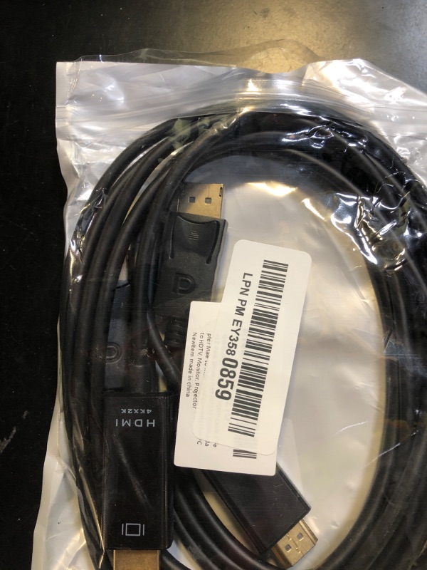Photo 1 of QINGLER 4K Displayport to HDMI Cable 6 Feet 2-Pack, Display Port (DP) to HDMI Adapter Male to Male Cord Converter for PC to HDTV, Monitor, Projector