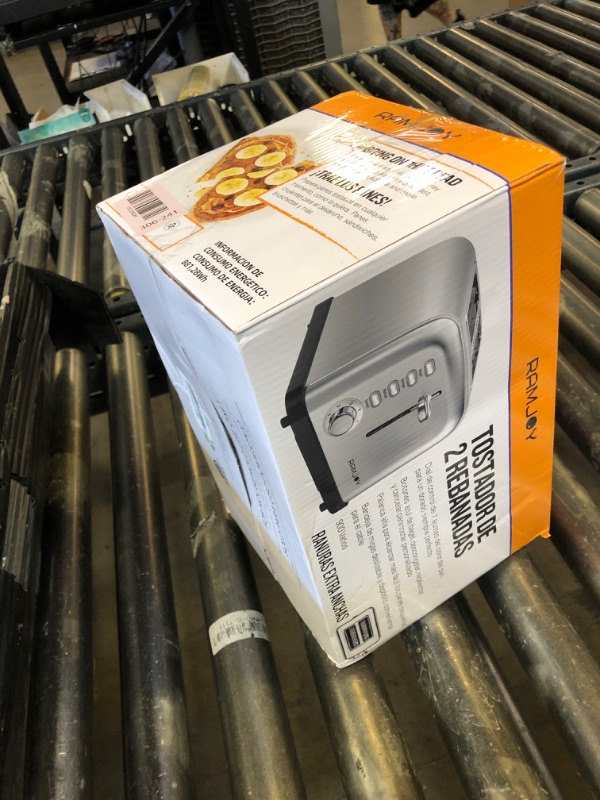 Photo 1 of RAMJOY Toaster 2 Slice, Extra Wide Slot Toaster for Bagels, Bread, Waffles, 7 Shade Settings, 4 Main Functions, Removable Crumb Tray, 900 Watts Toasters, Brushed Stainless Steel