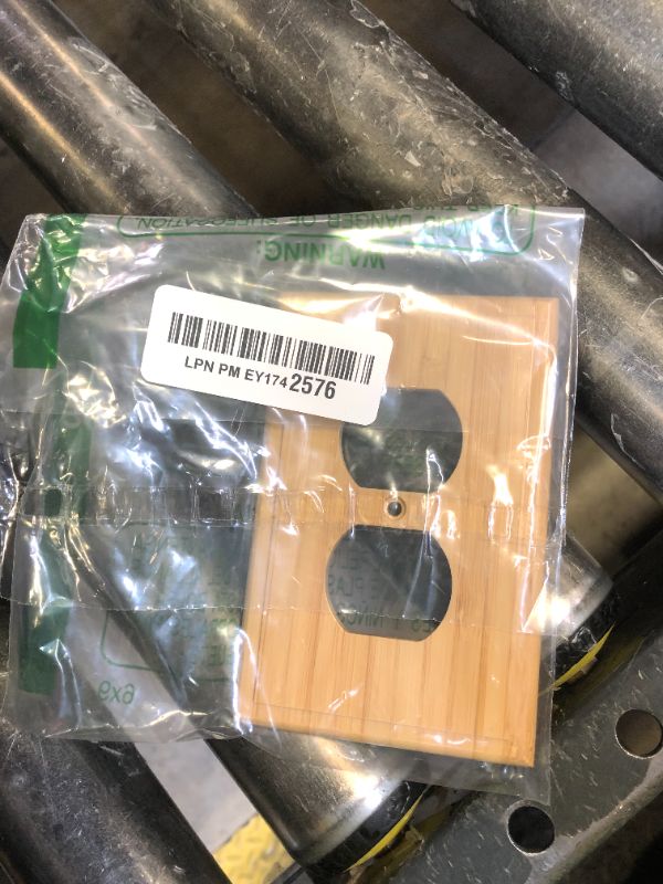 Photo 1 of Solid Wood Double Hole Outlet Light Switch Plate 4.8" X 3.14" Outlet Covers Bamboo Light Switch Cover Quality Raw Wooden Light Switch Cover Decorative Wall Plate Outlet Plate