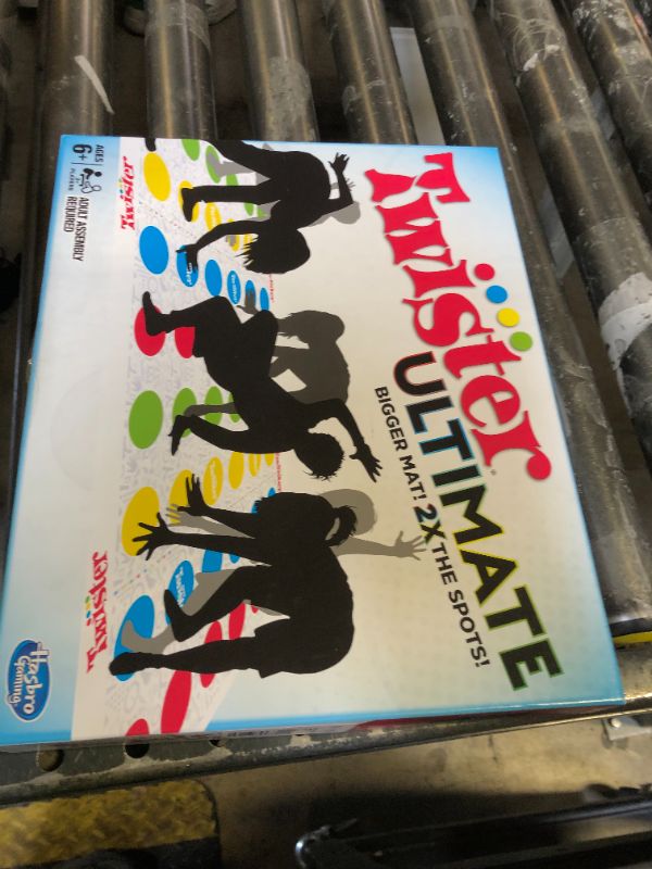 Photo 1 of Hasbro Gaming Twister Ultimate: Bigger Mat, More Colored Spots, Family, Kids Party Game Age 6+; Compatible with Alexa (Amazon Exclusive)