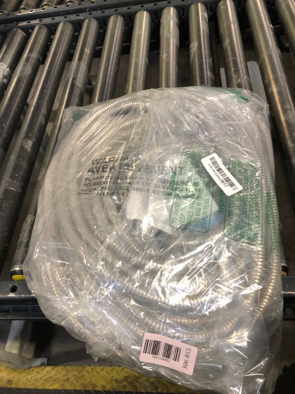 Photo 1 of BIONIC STEEL 100 Ft Metal Garden Hose with Sprayer Nozzle, Non Kinking Designed Stainless Steel Heavy Duty Water Hose 100 Ft x 5/8 in. Flexible NON Expandable for Uninterrupted Water Flow, 500 PSI