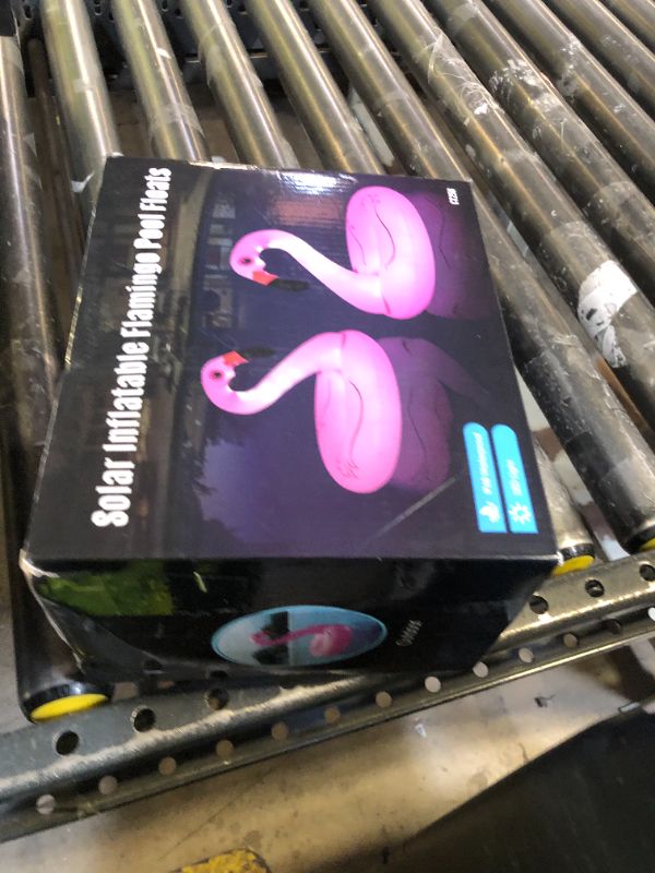 Photo 1 of FlyfreeU Flamingo Inflatable Pool Floats with Lights, Solar Flamingo Pool Floats for Adults, 42 Inch Pool Float Lake Beach Floaty, Swimming Pool Float Raft Lounge for Adults Party Water Fun(2)