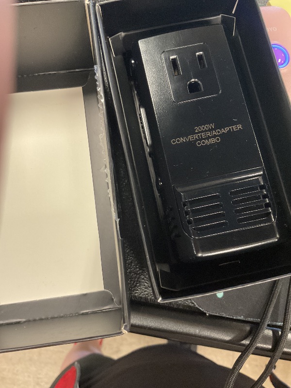 Photo 1 of Upgraded 2000W 220V to 110V Converter for European, Voltage Converter US to Europe for Hair Dryer Steam Iron, All in One EU/UK/AU/US Worldwide Plug Adapter Mode for Laptop Tablet Camera Cell Phone