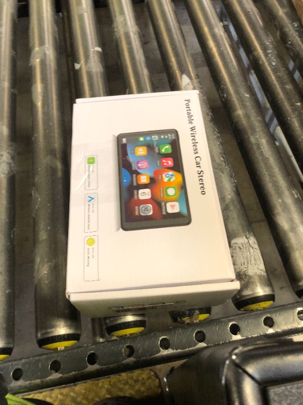 Photo 1 of Portable Wireless with Apple CarPlay and Android Auto Screen for Car, 7" HD Touch Screen Car Stereo with Mirror Link, Bluetooth 5.2, Backup Camera, AUX,FM Transmitter for All Vehicle