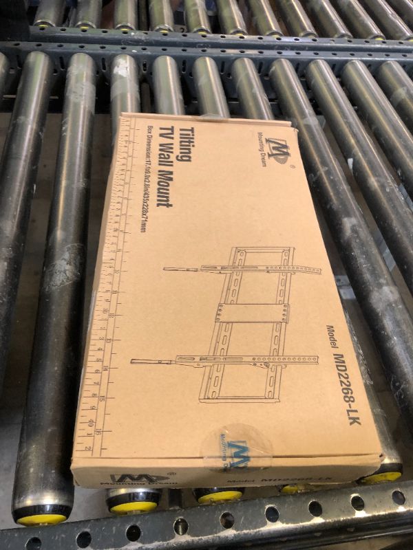 Photo 1 of Mounting Dream UL Listed TV Mount for Most 37-75 Inch TV, Universal Tilt TV Wall Mount Fit 16", 18", 24" Stud with Loading Capacity 132lbs, Max Vesa 600 x 400mm, Low Profile Flat Wall Mount Bracket