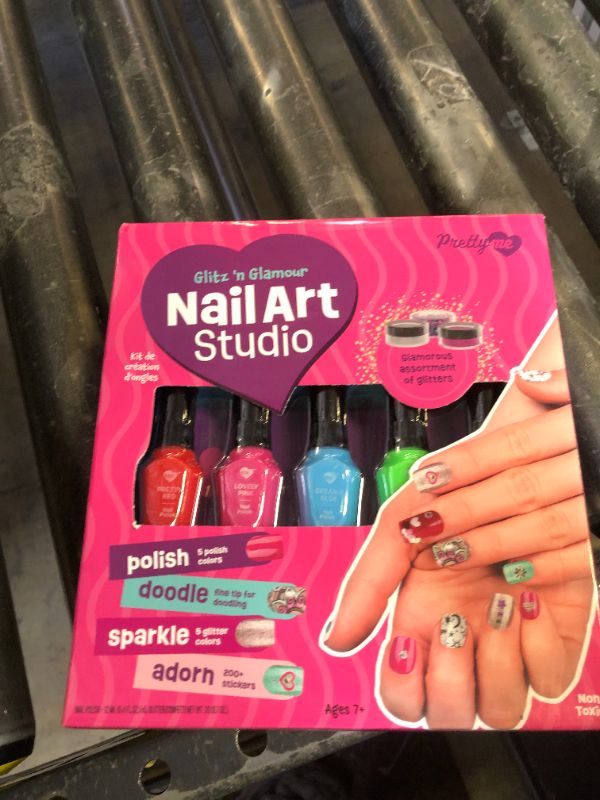 Photo 1 of Nail Art Studio for Girls - Birthday Gift - Nail Polish Kit for Kids Ages 7-12 Years Old - Girl Gifts Ideas - Gift Set - Girly Stuff - Polish, Pens, Glitter, Stickers, Gems, Filer - 8 9 10 11 12 Year